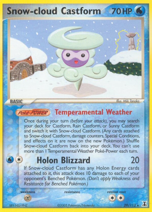 Snow-cloud Castform – Delta Species