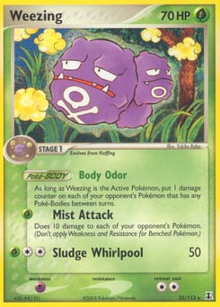 Weezing – Rare – Delta Species