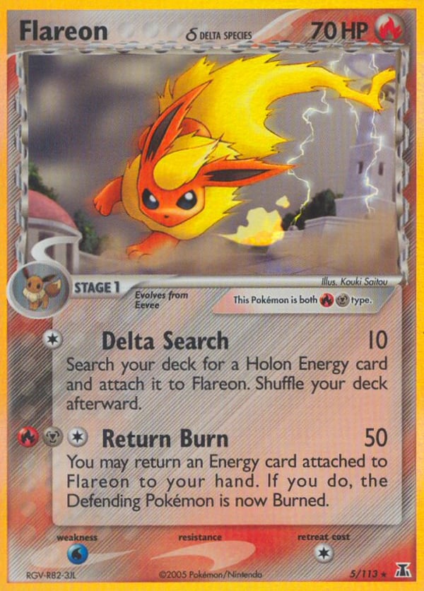 Flareon δ – Rare Holo – Delta Species