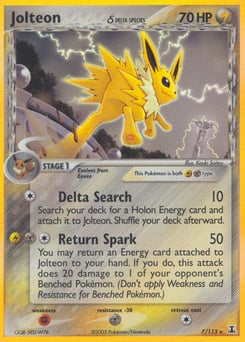 Jolteon δ – Rare Holo – Delta Species