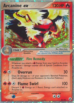 Arcanine ex – Rare Holo EX – Legend Maker