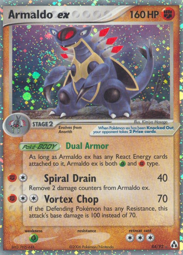 Armaldo ex – Rare Holo EX – Legend Maker