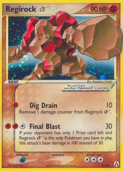 Regirock ★ – Rare Holo Star