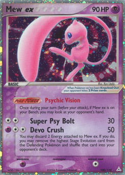 Mew ex – Rare Holo EX