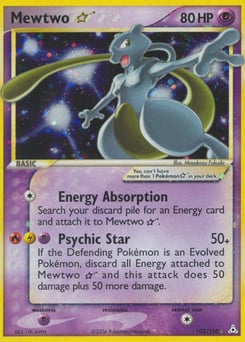 Mewtwo ★ – Rare Holo Star – Holon Phantoms