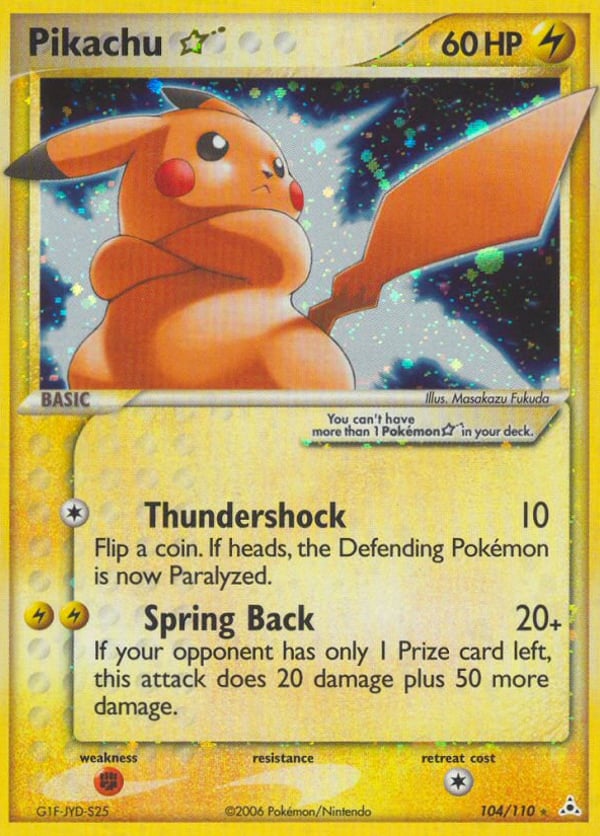 Pikachu ★ – Rare Holo Star – Holon Phantoms
