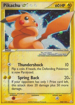 Pikachu ★ – Rare Holo Star – Holon Phantoms