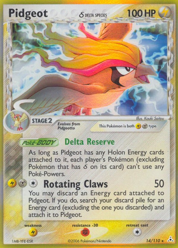 Pidgeot δ – Rare Holo – Holon Phantoms