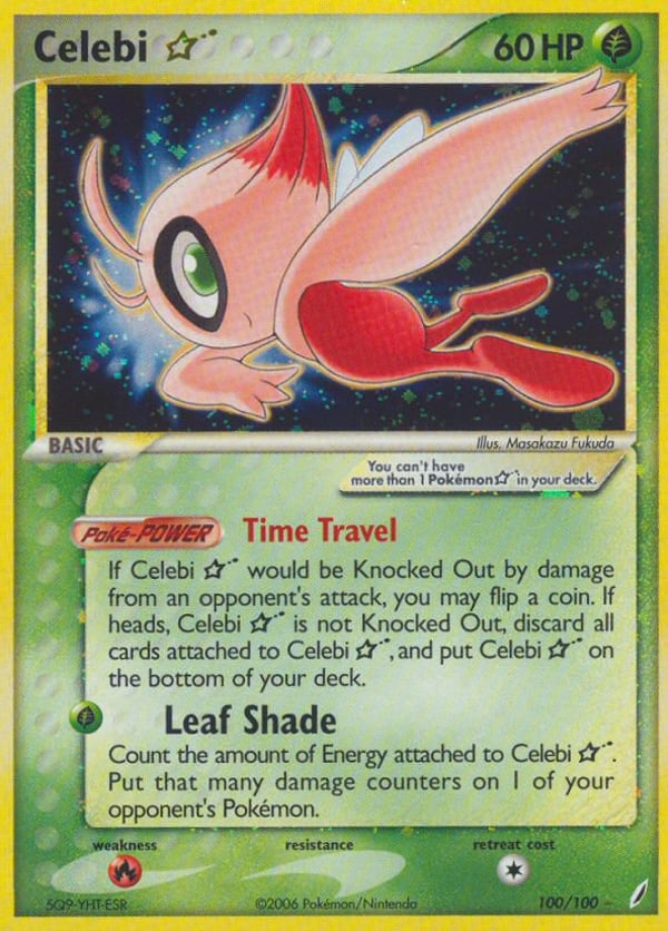 Celebi ★ – Rare Holo Star – Crystal Guardians