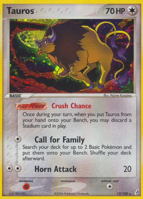 Tauros – Rare Holo – Crystal Guardians