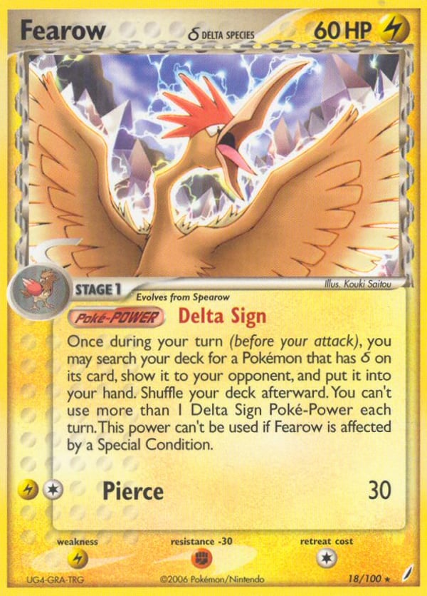 Fearow δ – Rare – Crystal Guardians