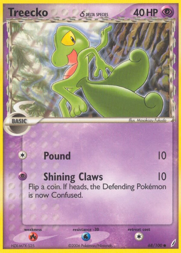 Treecko δ – Common – Crystal Guardians