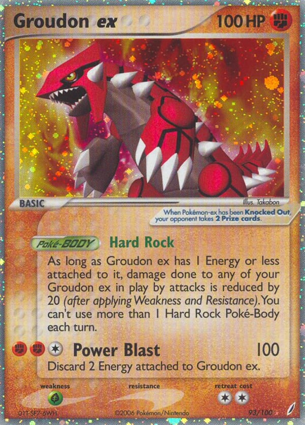 Groudon ex – Rare Holo EX – Crystal Guardians