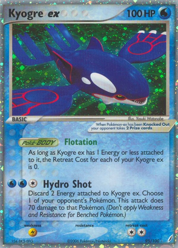 Kyogre ex – Rare Holo EX – Crystal Guardians