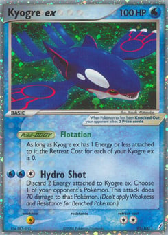 Kyogre ex – Rare Holo EX