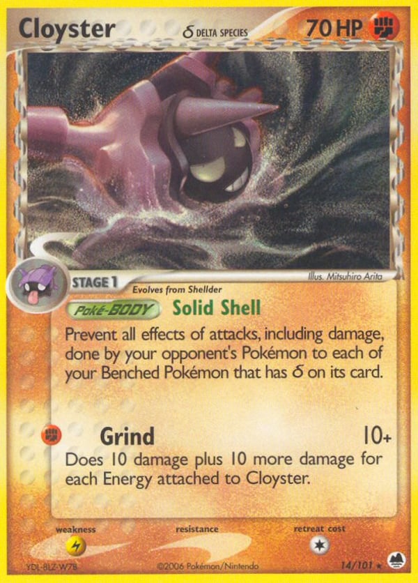 Cloyster δ – Rare – Dragon Frontiers