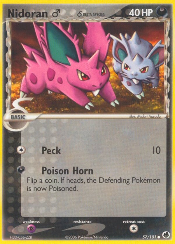 Nidoran ♂ δ – Common – Dragon Frontiers