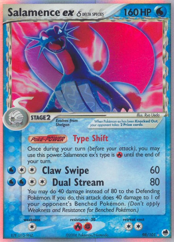 Salamence ex δ – Rare Holo EX – Dragon Frontiers