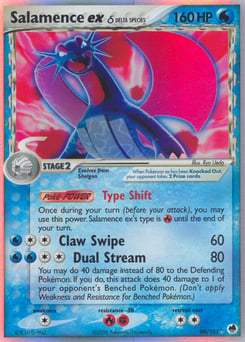 Salamence ex δ – Rare Holo EX