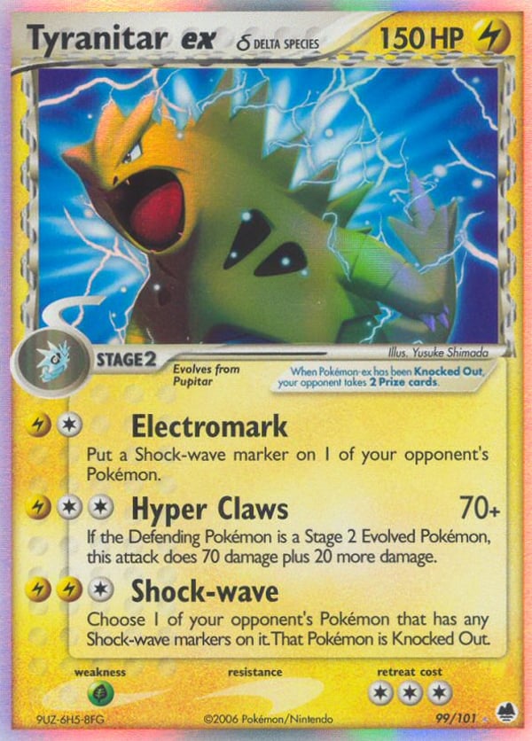 Tyranitar ex δ – Rare Holo EX – Dragon Frontiers