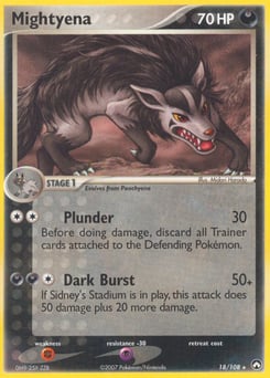 Mightyena – Rare – Power Keepers