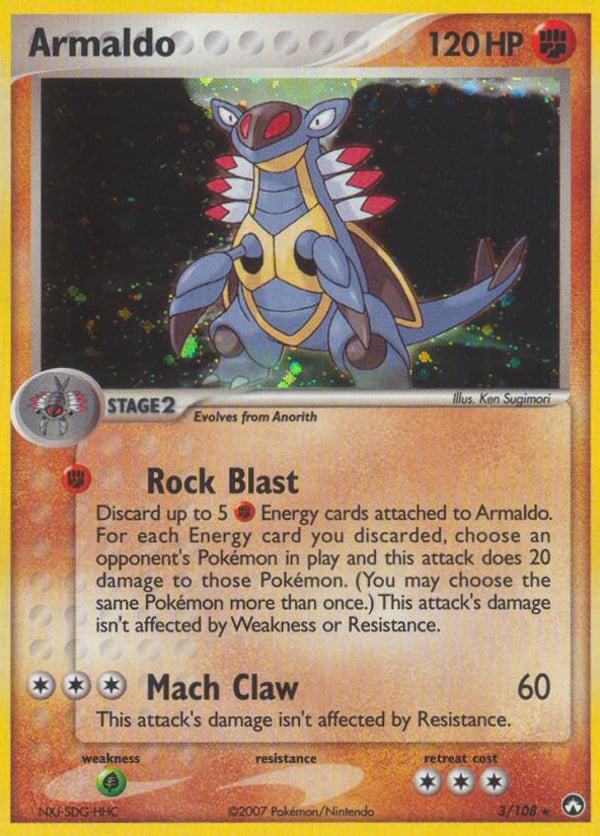 Armaldo – Rare Holo – Power Keepers