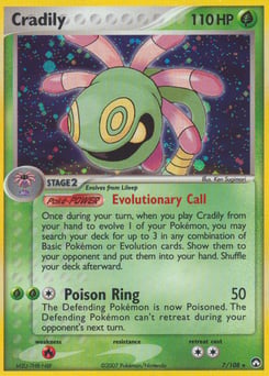 Cradily – Rare Holo – Power Keepers