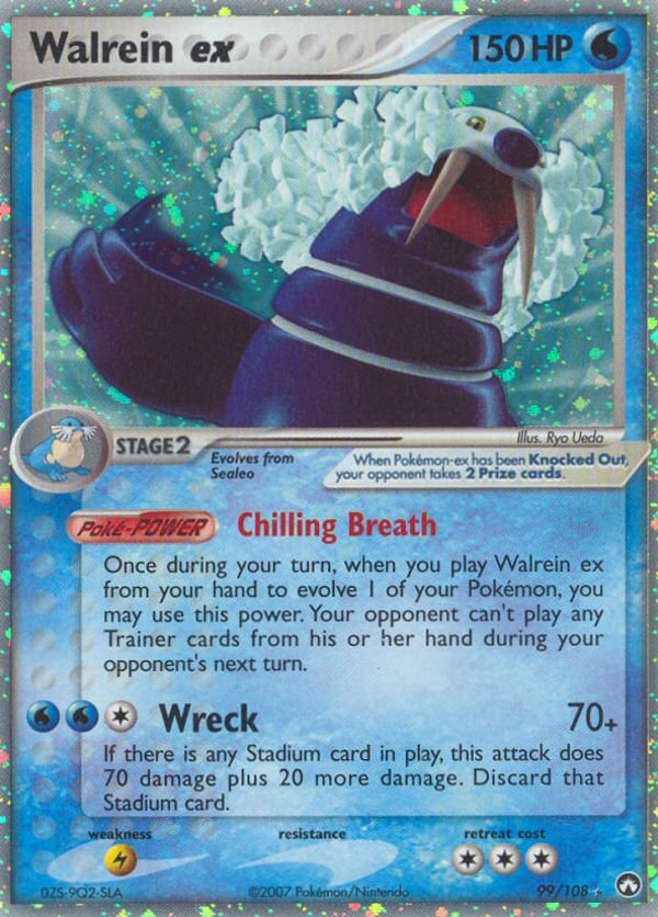 Walrein ex – Rare Holo EX – Power Keepers
