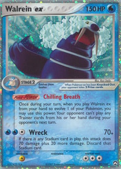 Walrein ex – Rare Holo EX – Power Keepers