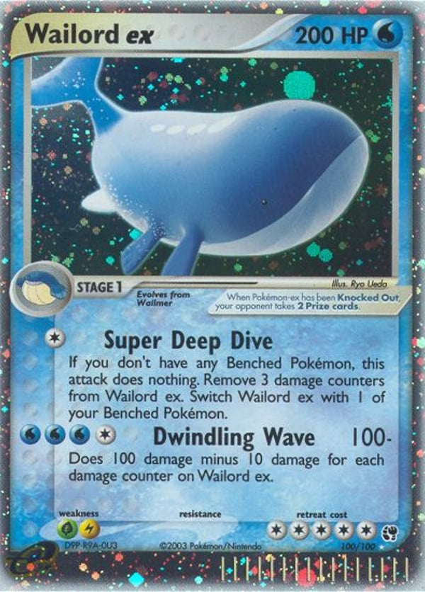 Wailord ex – Rare Holo EX – Sandstorm