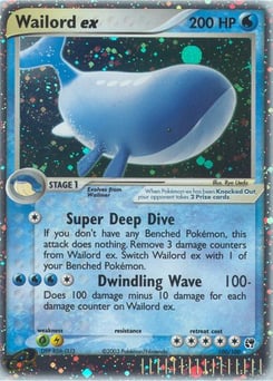 Wailord ex – Rare Holo EX – Sandstorm