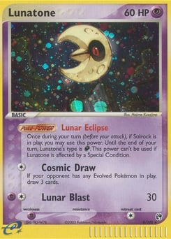 Lunatone – Rare Holo – Sandstorm