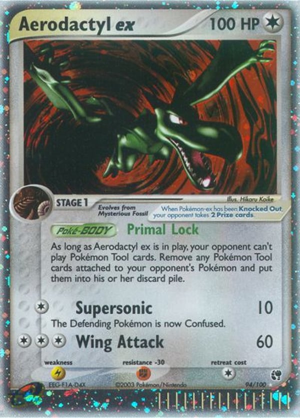 Aerodactyl ex – Rare Holo EX – Sandstorm