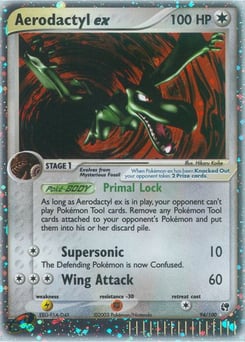 Aerodactyl ex – Rare Holo EX – Sandstorm