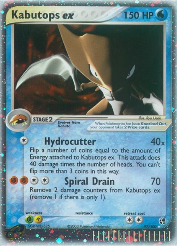 Kabutops ex – Rare Holo EX – Sandstorm