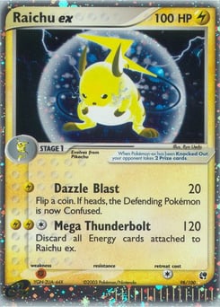 Raichu ex – Rare Holo EX – Sandstorm