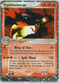 Typhlosion ex – Rare Holo EX – Sandstorm