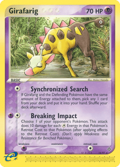 Girafarig – Rare – Dragon