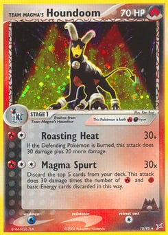 Team Magma's Houndoom – Rare Holo – Team Magma vs Team Aqua