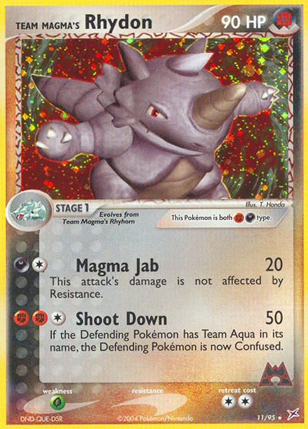 Team Magma's Rhydon – Rare Holo – Team Magma vs Team Aqua