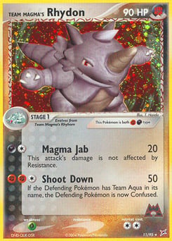 Team Magma's Rhydon – Rare Holo – Team Magma vs Team Aqua