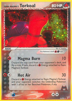 Team Magma's Torkoal – Rare Holo – Team Magma vs Team Aqua