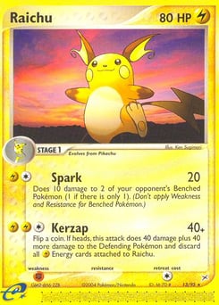 Raichu – Rare – Team Magma vs Team Aqua