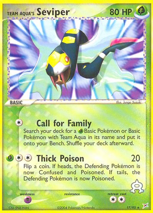Team Aqua's Seviper – Team Magma vs Team Aqua