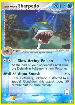 Team Aqua's Sharpedo – Rare – Team Magma vs Team Aqua