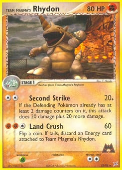 Team Magma's Rhydon – Rare – Team Magma vs Team Aqua