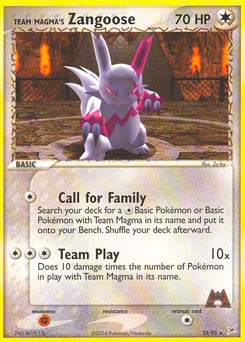 Team Magma's Zangoose – Rare – Team Magma vs Team Aqua