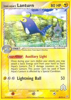 Team Aqua's Lanturn – Uncommon – Team Magma vs Team Aqua