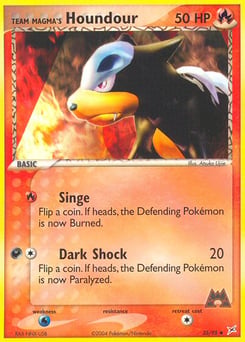 Team Magma's Houndour – Uncommon – Team Magma vs Team Aqua