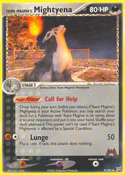Team Magma's Mightyena – Uncommon – Team Magma vs Team Aqua